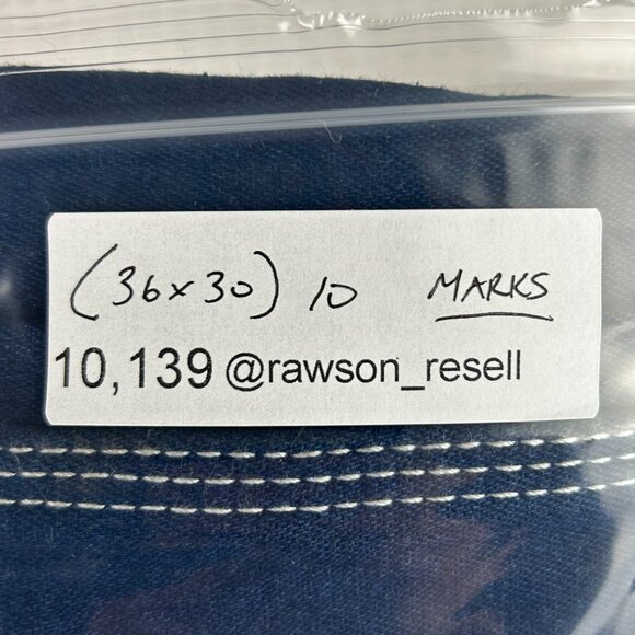 Liberty Dark Wash Denim Overalls 36x30 Farmer Costume Straight Leg Work Wear Y2K - Picture 7 of 7